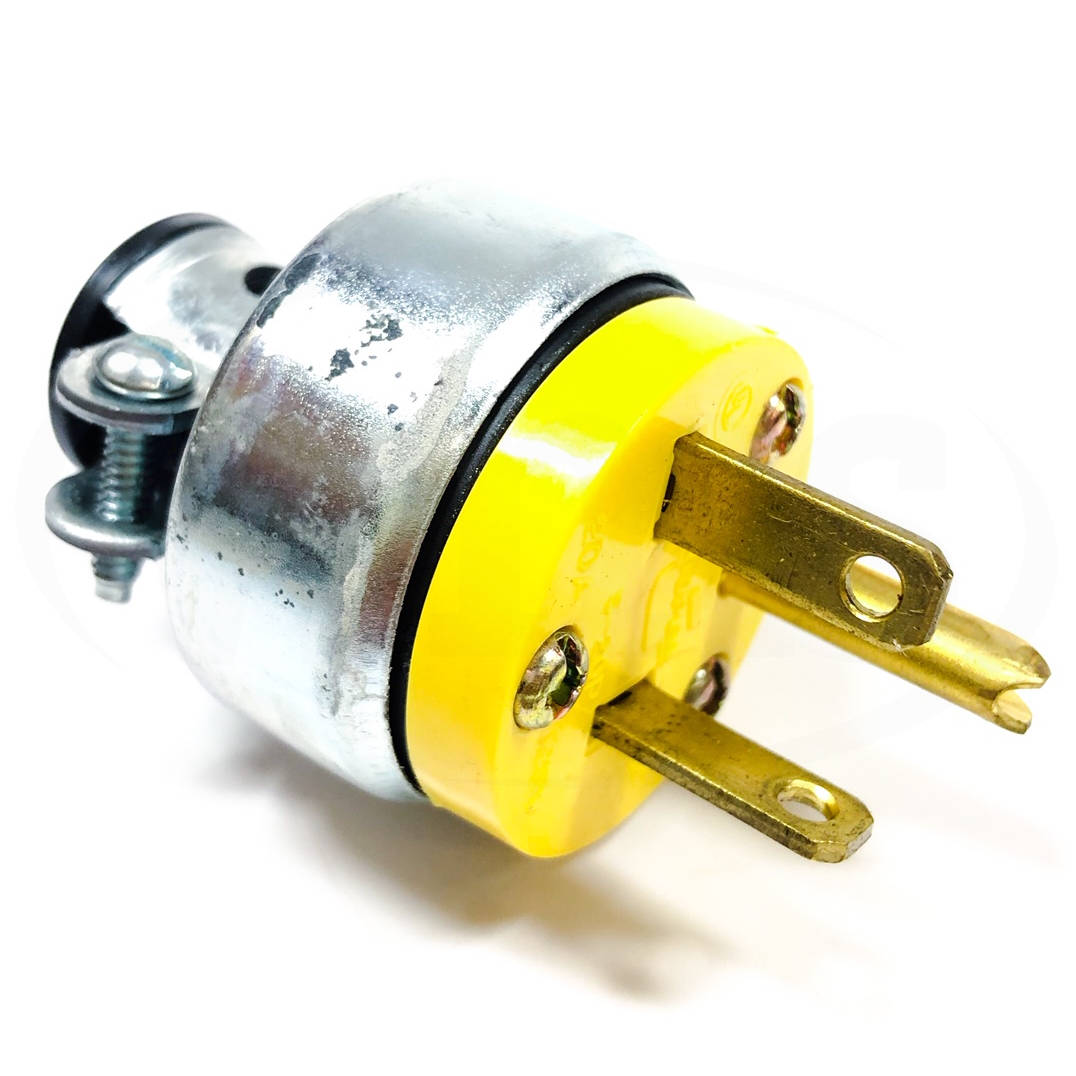 2809-BOX Cooper Industries Plug, Vinyl, Nema: 5-20R, 20A-125VAC, 2-Pole, 3-Wire