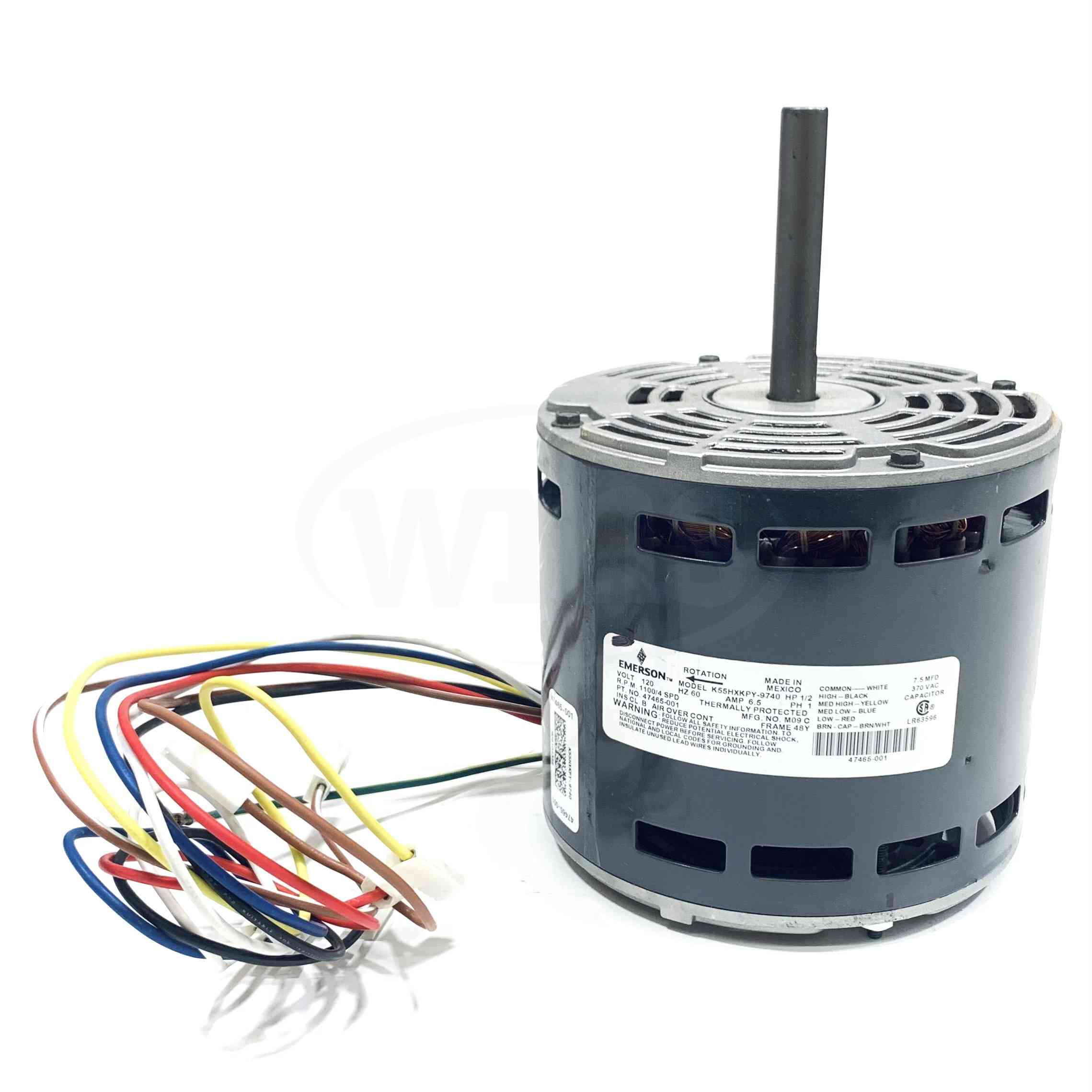 28M88 Lennox Emerson 1/2HP Blower Motor 120V, RPM 1100/4SPD, K55HXKPY-9740