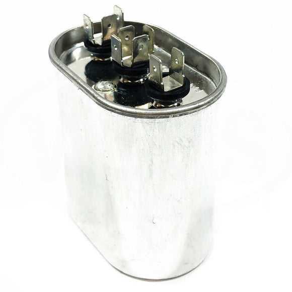 291-2053 Carrier Run Capacitor, Oval, 370VAC 20/5uF
