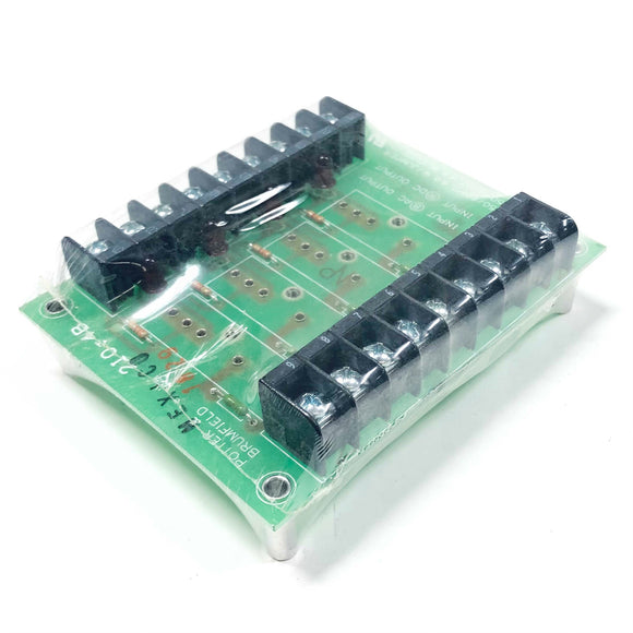 2IO4B Potter & Brumfield Mounting Board, 120/250V, 50/60Hz, 4 Amp