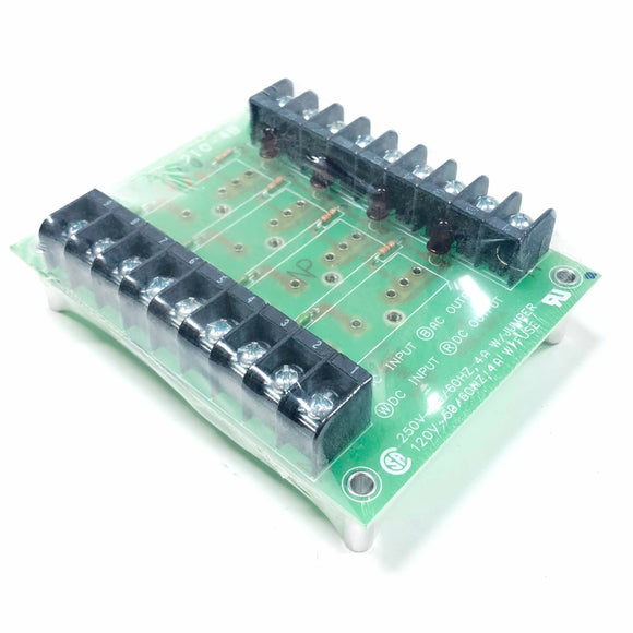 2IO4B Potter & Brumfield Mounting Board, 120/250V, 50/60Hz, 4 Amp