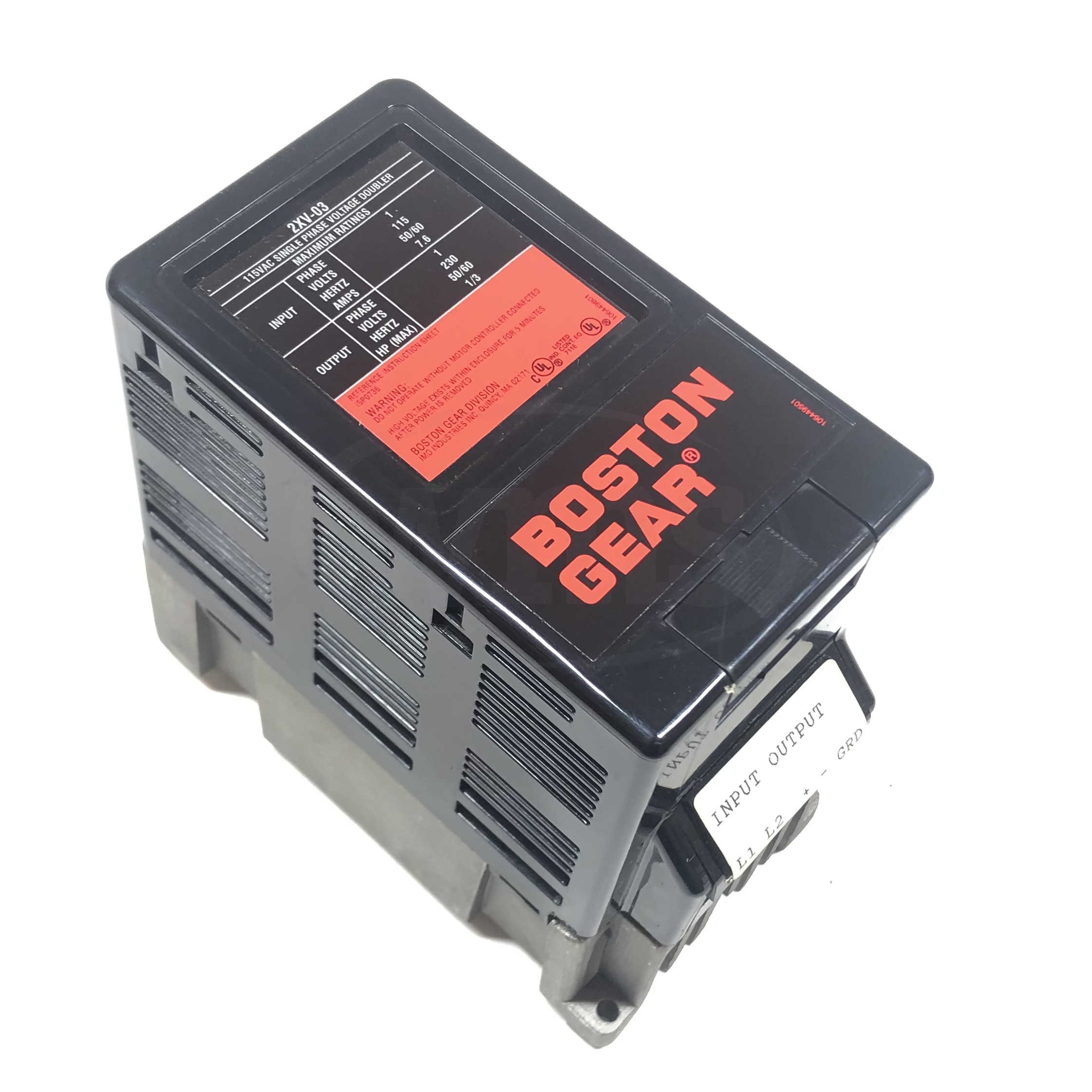 2XV-03 Boston Gear 58575 Voltage Doubler 1/3 Hp