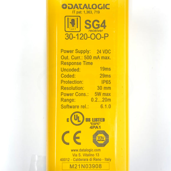 30-120-OO-P Datalogic Safety Light Curtain