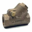 Stockham 1" Bronze Y Check Valve, 300S 1000 CWP-2