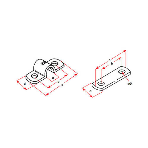 309814 Cable Clamp & Shim, T/S 33 Series - 0