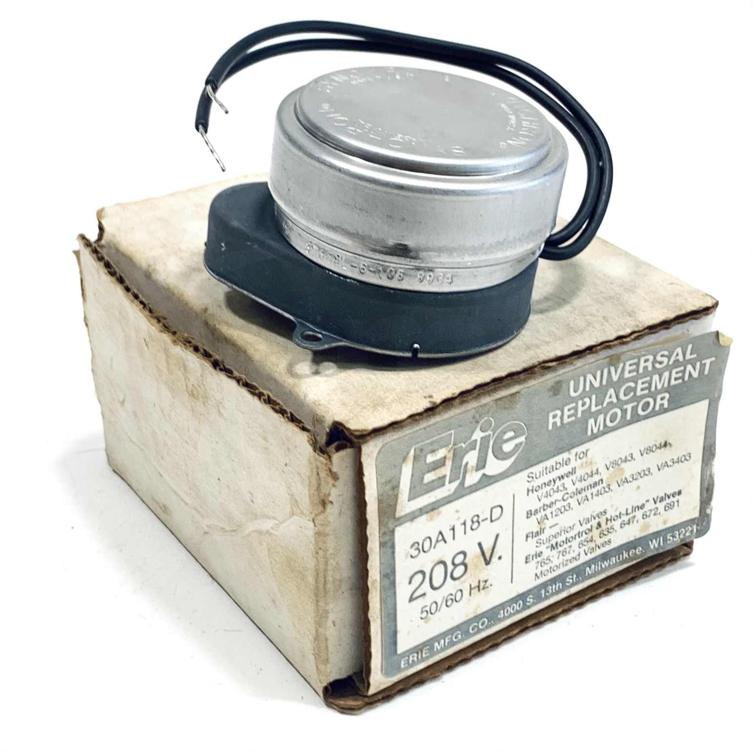30A118-D Erie Universal Replacement Motor, 208V, 50/60Hz