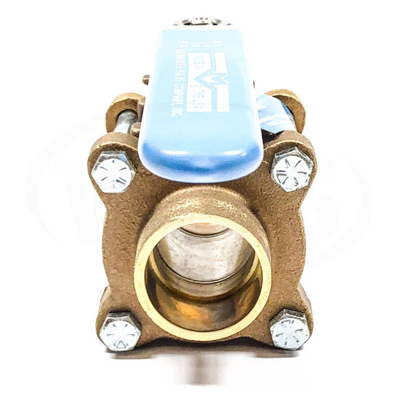 30BS1F02 Millwaukee Valve Company Ball Valve, 1-1/2", 600 WOG