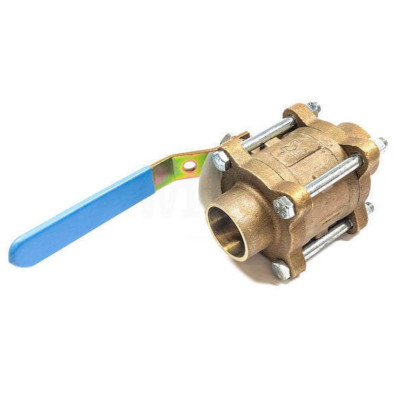 30BS1F02 Millwaukee Valve Company Ball Valve, 1-1/2", 600 WOG