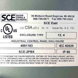 SCE-2PBX Saginaw Enclosure 6x5x4