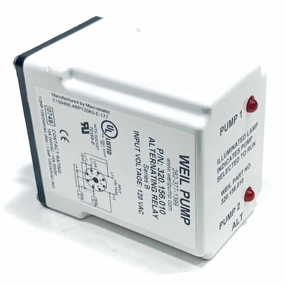 320-156-010 Weil Alternating Relay, Series C, 120VAC