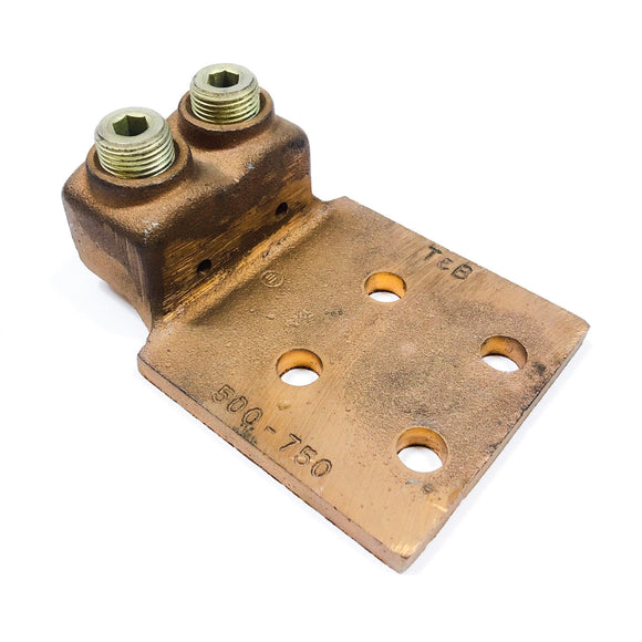 32017BD Thomas & Betts Lock-Tite Double Barrel Lug, For Copper Cables, 500 - 750