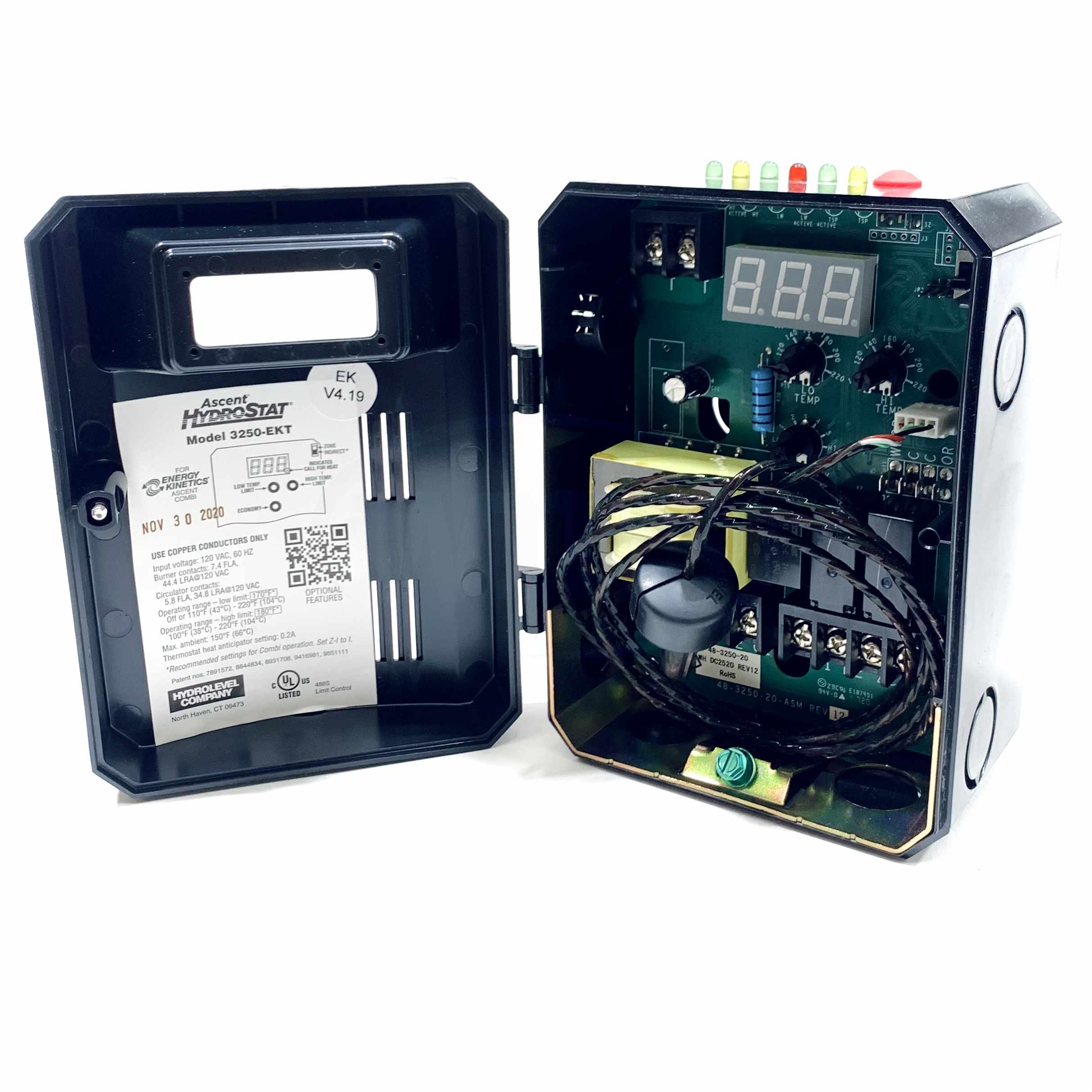 3250-EKT Ascent HydroStat W/ Sensor W/O Well - 0