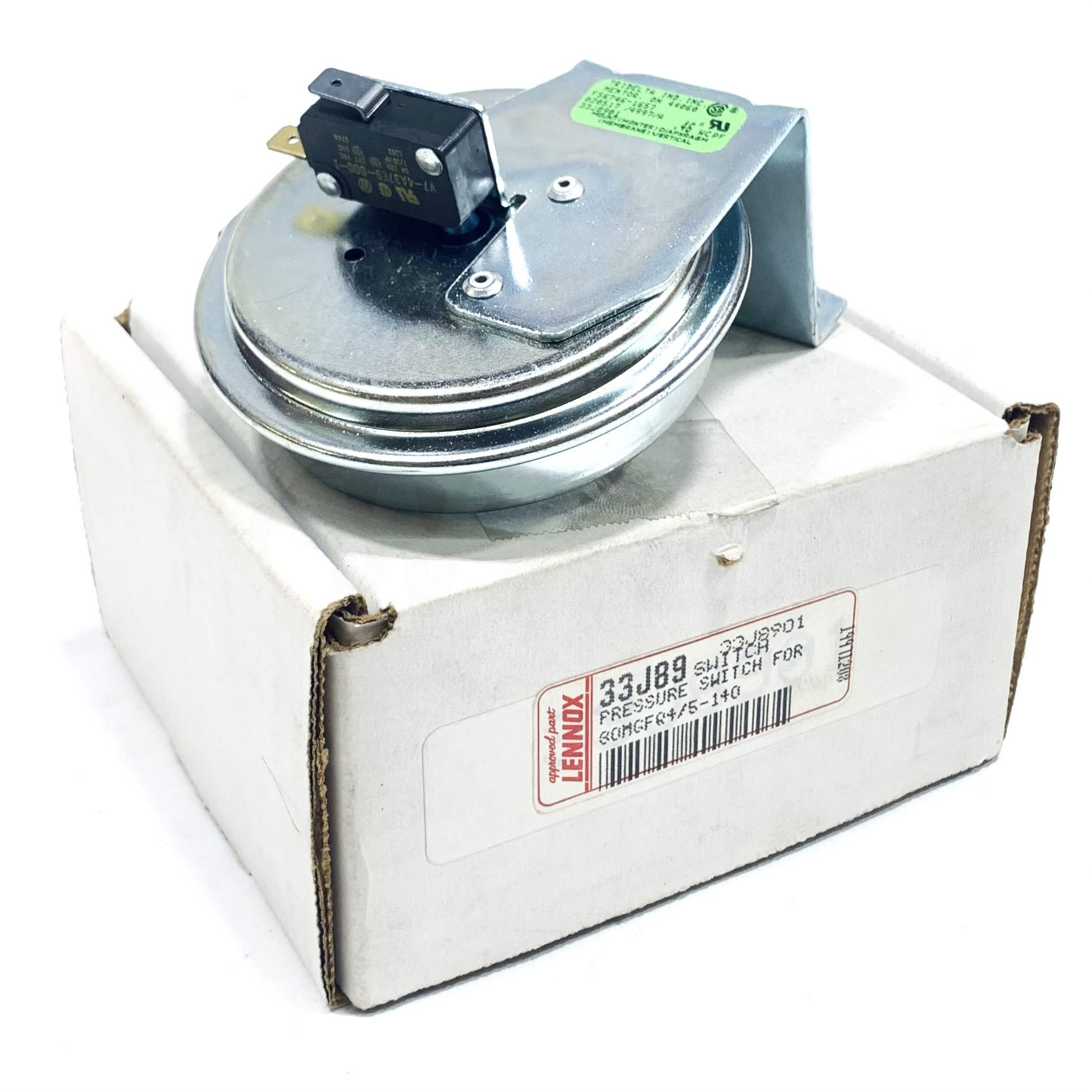 33J89 Lennox Pressure Switch