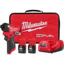 3453-22 Milwaukee M12 FUEL 1/4" Hex Impact Driver Kit-4