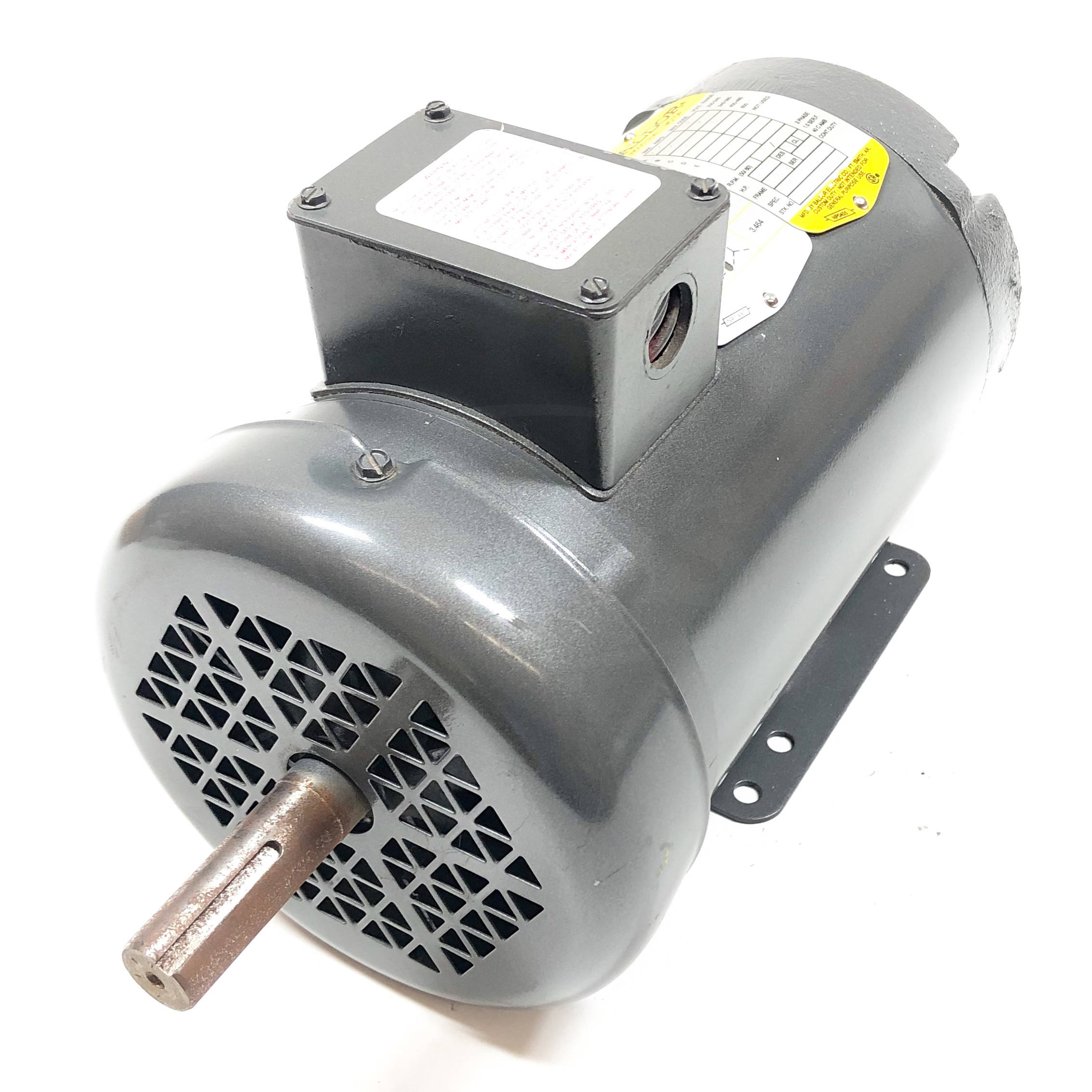 35J811Y442 Baldor 3/4HP Tapered Shaft Electric Motor, 575RPM - 0