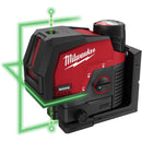 3622-21 Milwaukee M12 Green Cross Line & Plumb Points Laser Kit-2