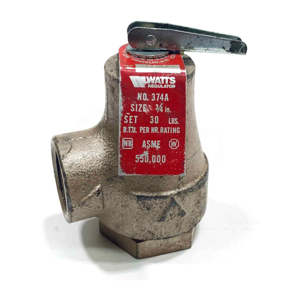 374A Watts Water Pressure Safety Relief Valve, 3/4"