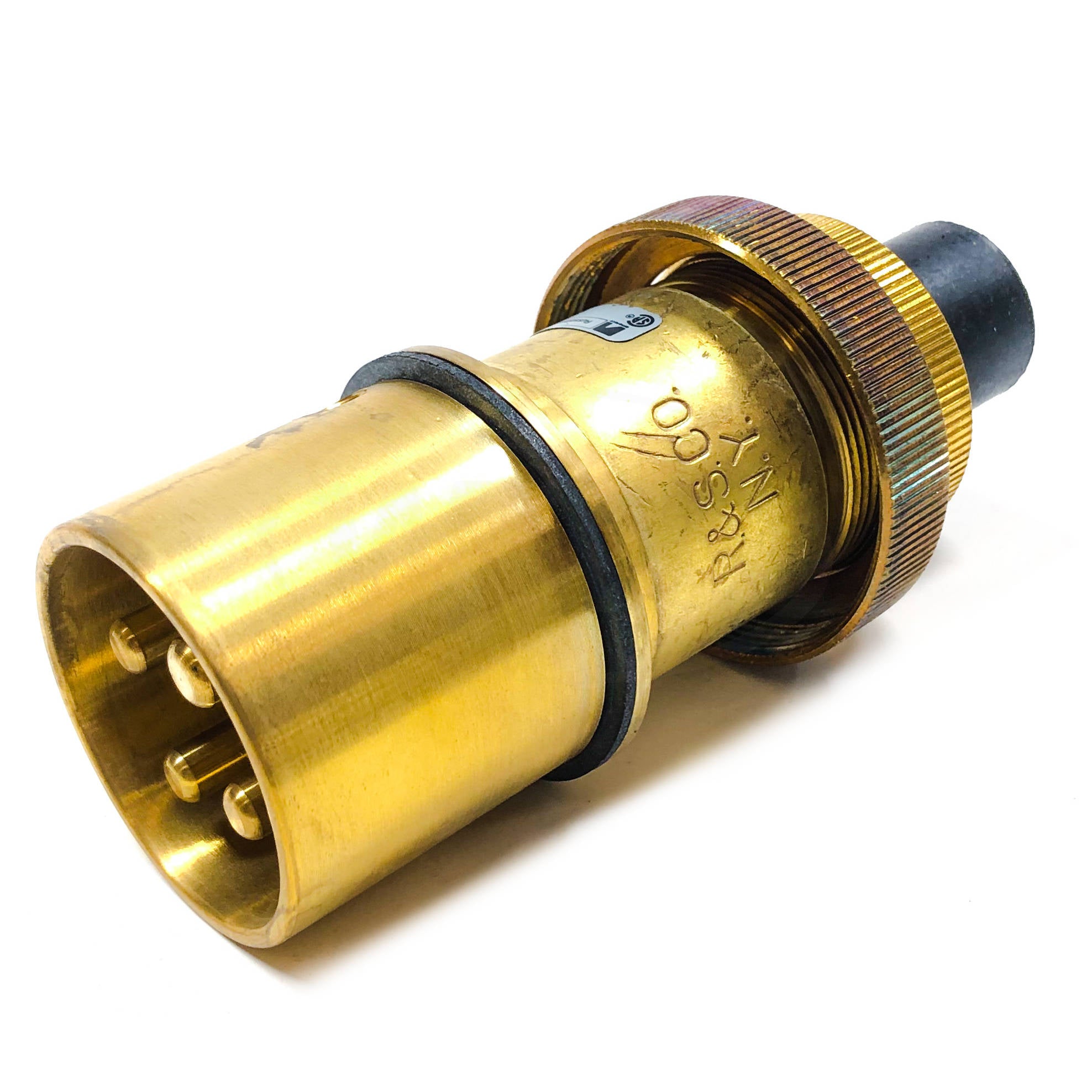 Cast Bronze Male Connector, 3 Wire, 4 Pole