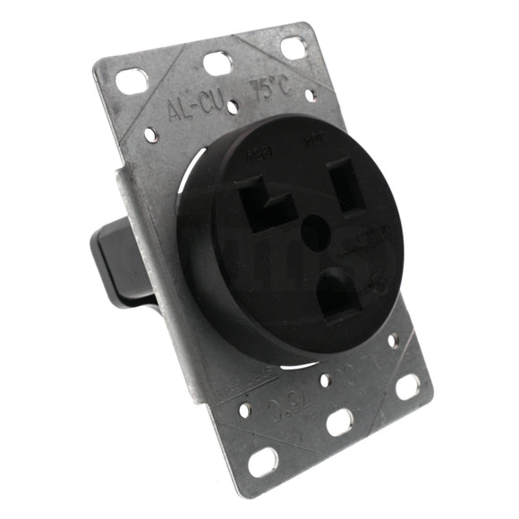 Pass & Seymour 3802 Flush Receptacle, 30 Amp, 125 VAC