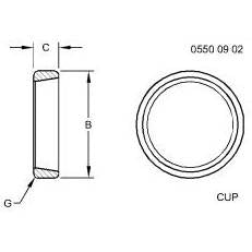382A Federal-Mogul Taper/Roller Bearing Cup