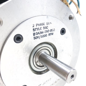 3A2M050-B10 Nidec/Fincor 2 Phase Gen Tachometer, 56C, 1000 Rpm, 5/8" Shaft, 50V. - 0