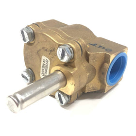 3A437 Dayton 2-Way Brass Solenoid Valve, NPTF 3/4", Port 3/4" - 0
