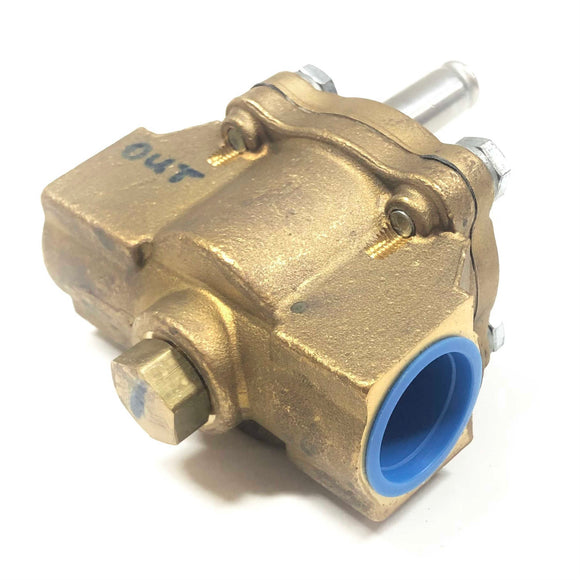 3A437 Dayton 2-Way Brass Solenoid Valve, NPTF 3/4", Port 3/4"