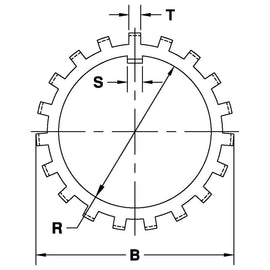 W-10 Bearing Retainer Lock Washer