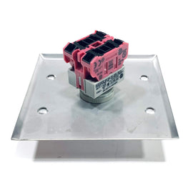 SSI-BP-EP SSI Maintenance Switch Cooper 304SS Plate , ASW2K10-KEY#1 Keyswitch