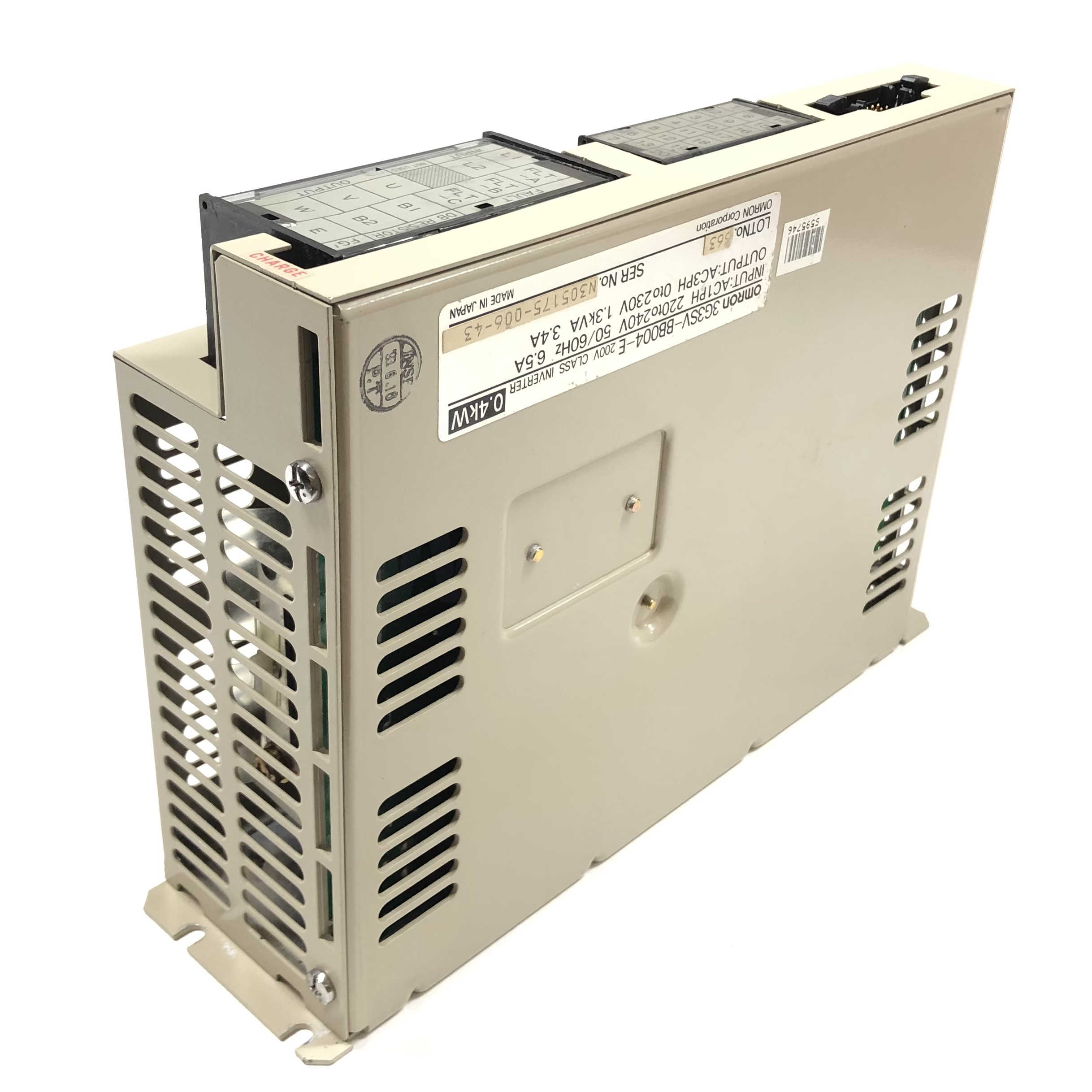 3G3SV-BB004-E Omron Inverter Drive, 200V, 50/60Hz, 6.5A, 0.4kW