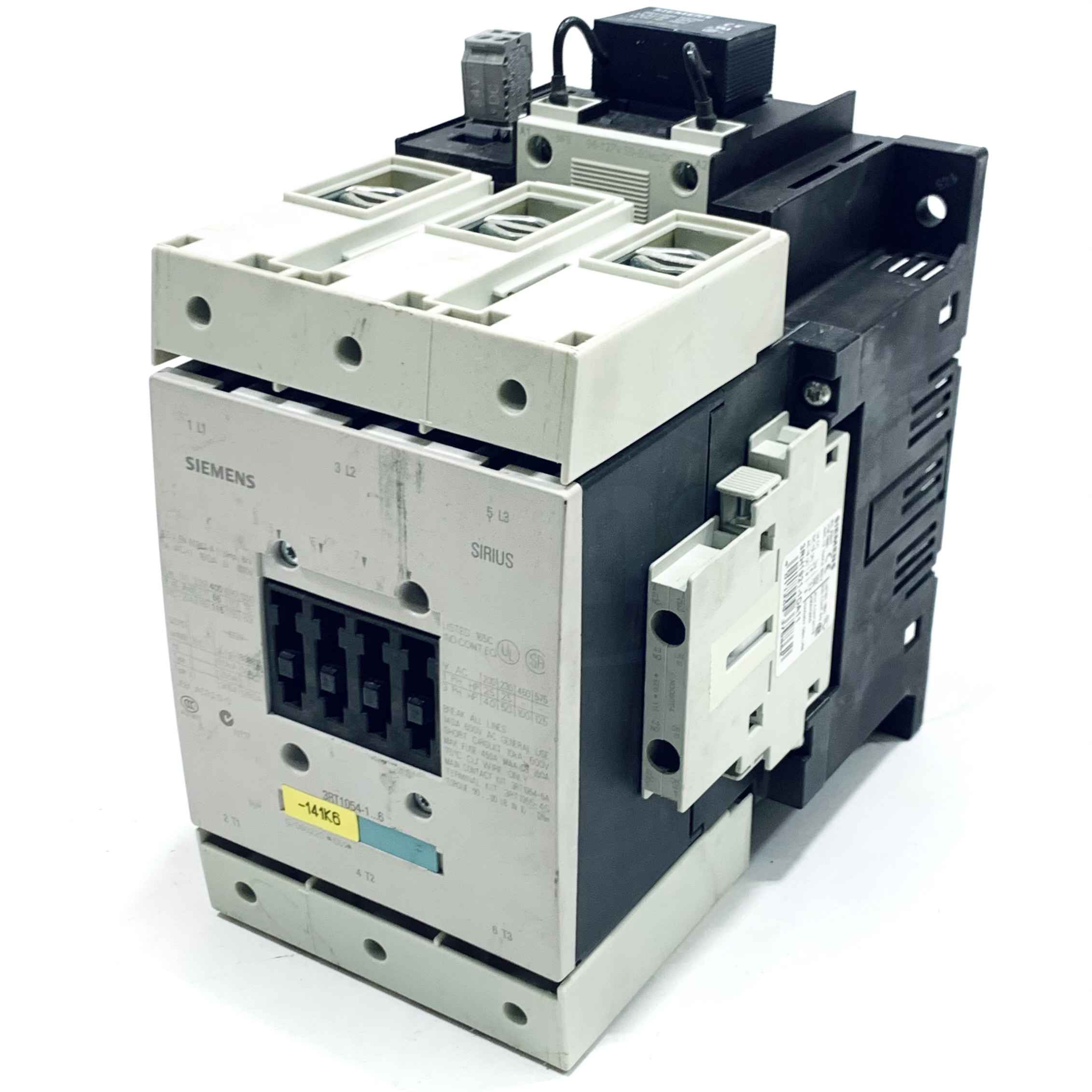 3RT1054-1NF36 Siemens Sirius Contactor, 115A, 55kW, 400V