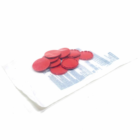 3SU1900-0FT20-0AA0 Siemens Red Push Button Caps, Qty: 10