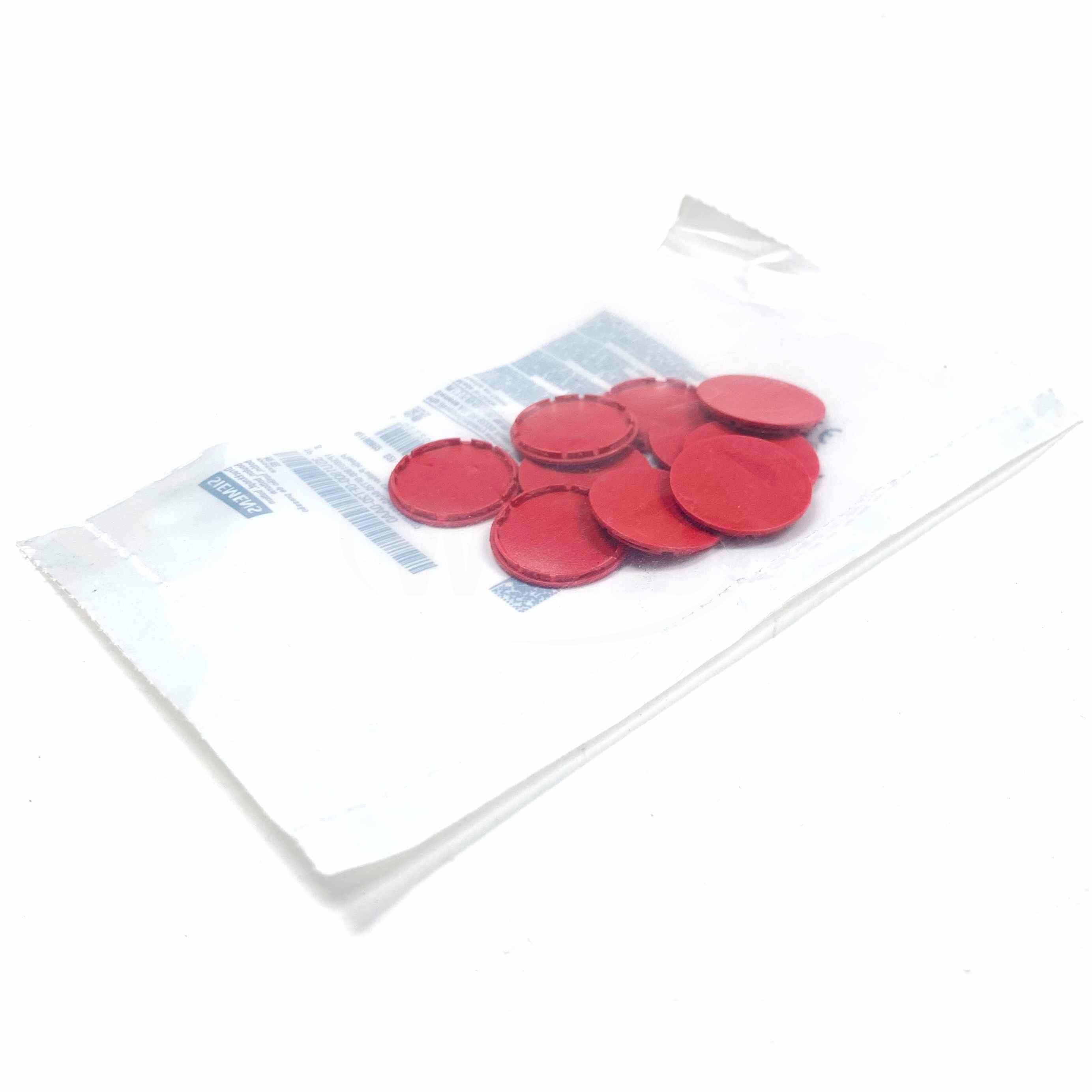 3SU1900-0FT20-0AA0 Siemens Red Push Button Caps, Qty: 10