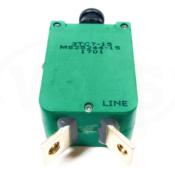 3TC7-15 Klixon/Sensata Thermal Military Spec Single Phase Circuit Breaker