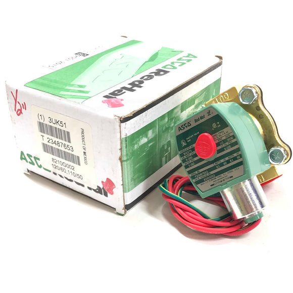 3UK51 ASCO 1/2" Solenoid Valve, 120V, 50/60Hz