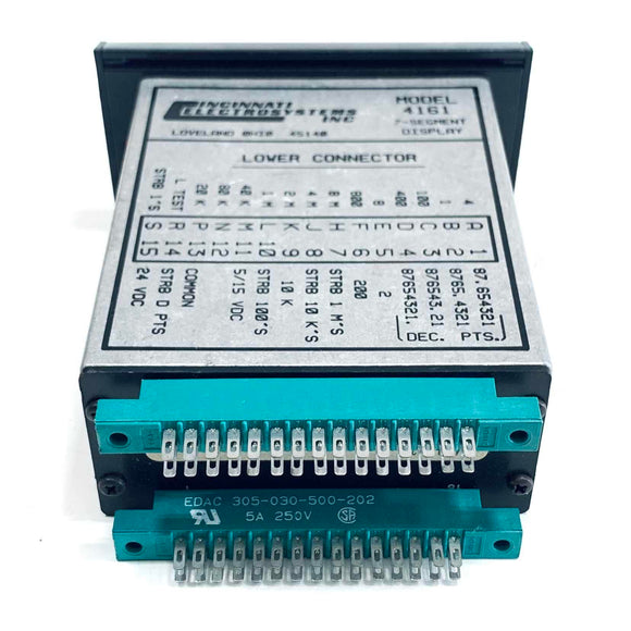 4161-6-24 Cincinnati Electrosystems 7-Segment Display Digital Panel