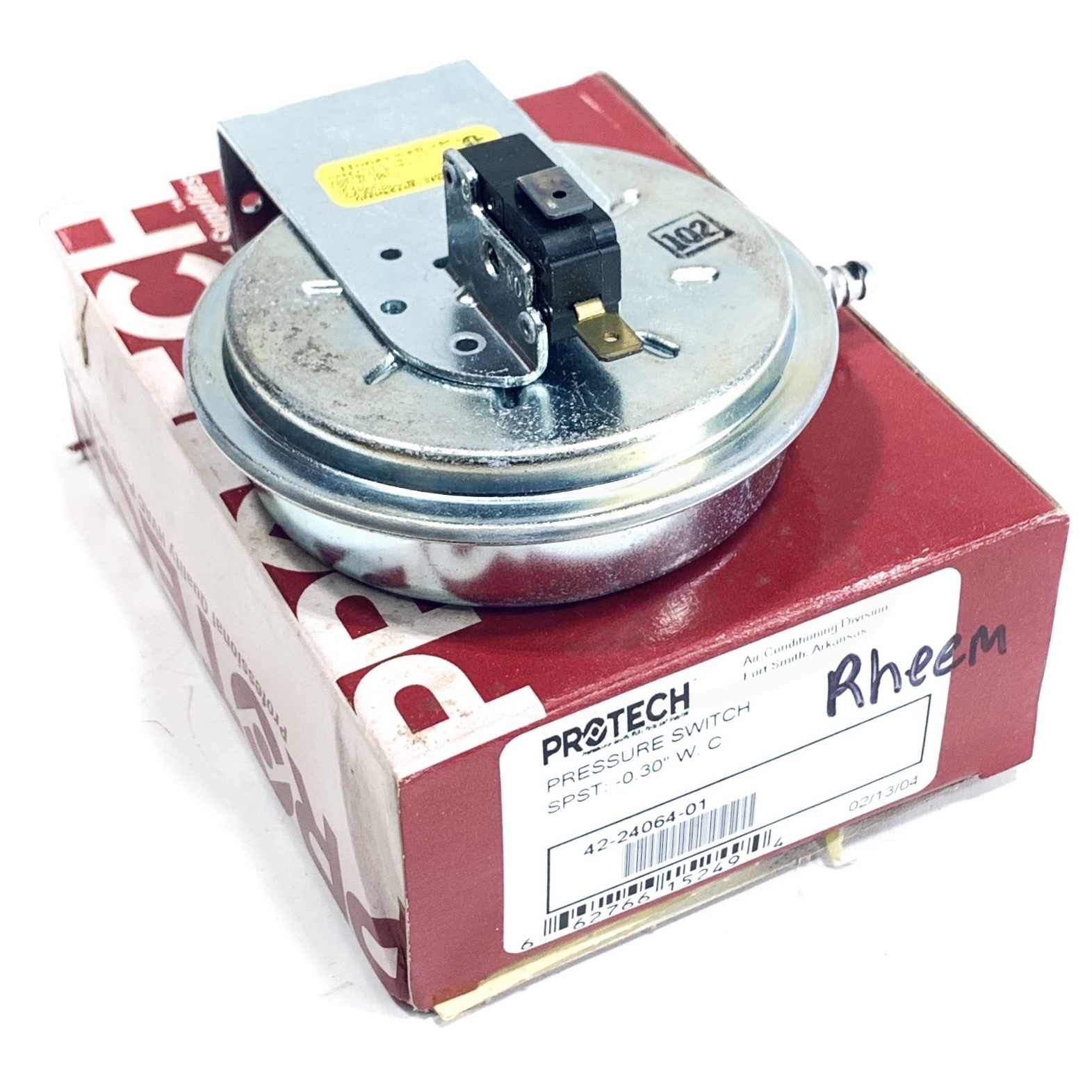 42-24064-01 Protech Rheem Pressure Switch
