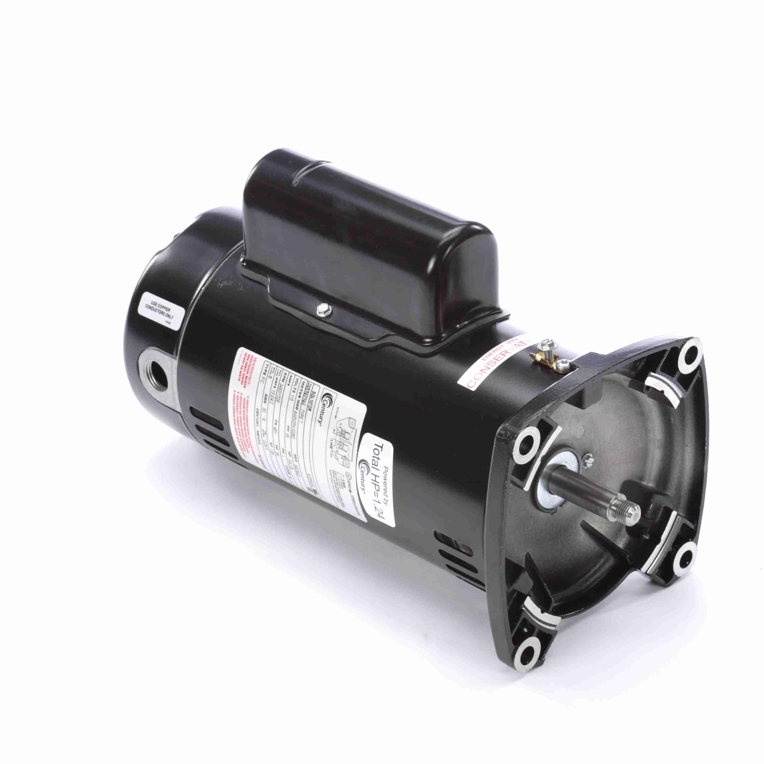 SQL1072R Century 0.75/0.13HP Pool Pump Electric Motor, 3600RPM | Witmer ...