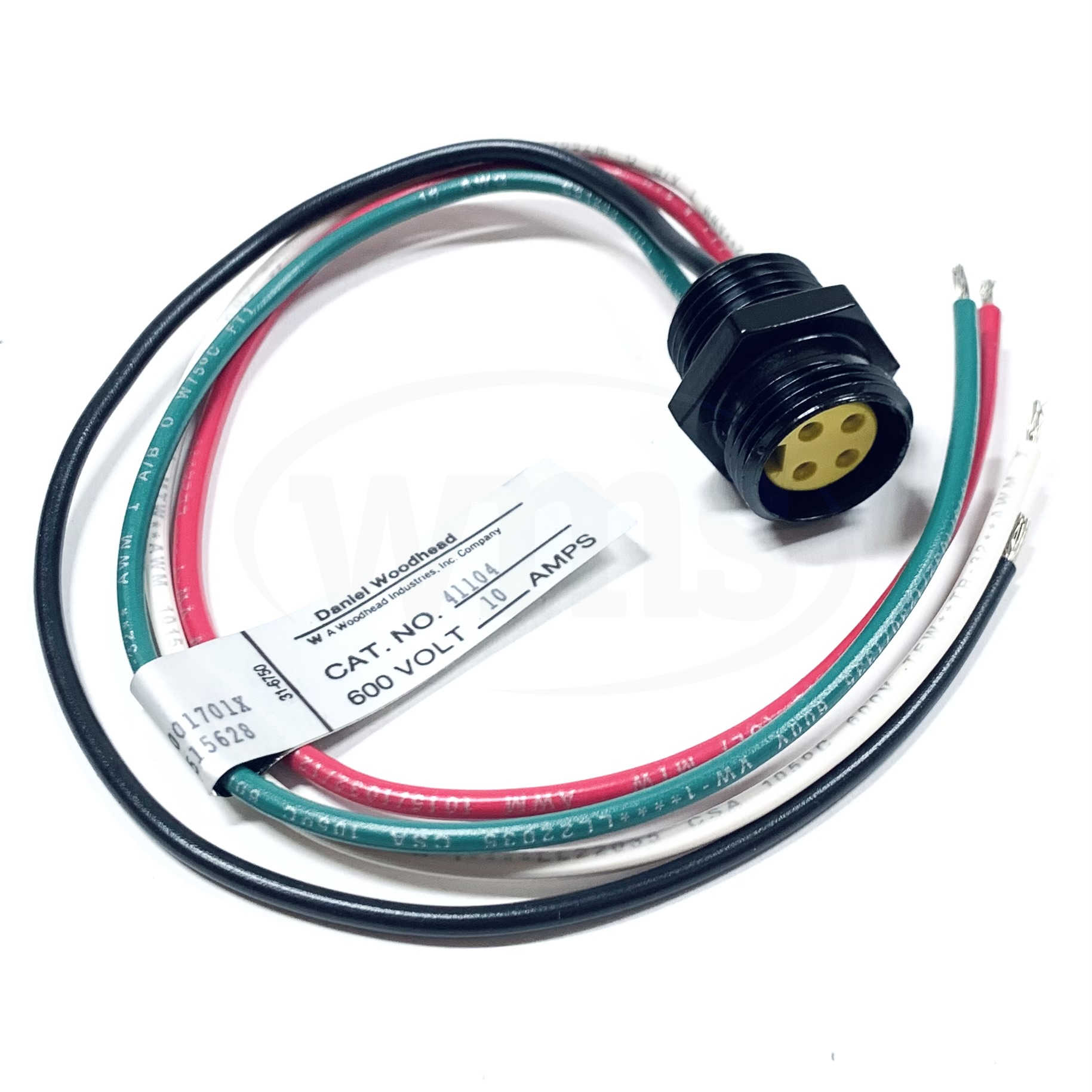 441104 Daniel Woodhead Mini-Change Female Receptacle, 4-Pin