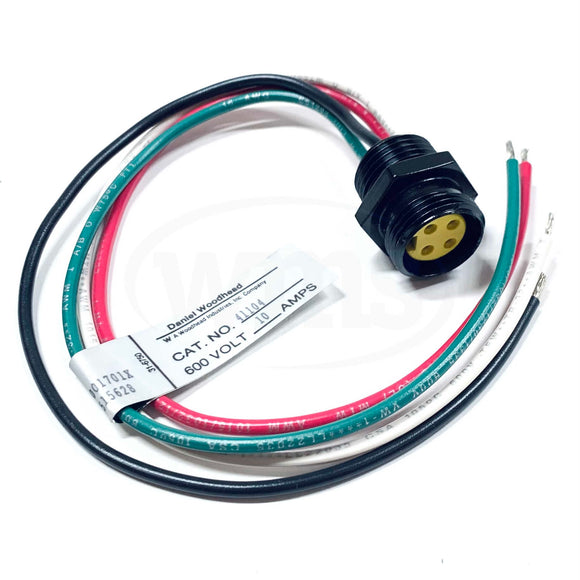 441104 Daniel Woodhead Mini-Change Female Receptacle, 4-Pin