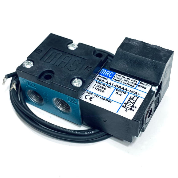 45A-AA1-DDAA-1CA Mac Solenoid Valve 110-120 V AC, 50/60 HZ, 4 Port Body, 1/8 Npt