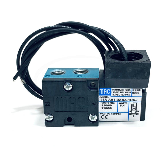 45A-AA1-DDAA-1CA Mac Solenoid Valve 110-120 V AC, 50/60 HZ, 4 Port Body, 1/8 Npt