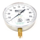45CTSLF-100-4L-PO Weiss Instruments Pressure Gauge 100 PSI 1/4" NPT LM-2