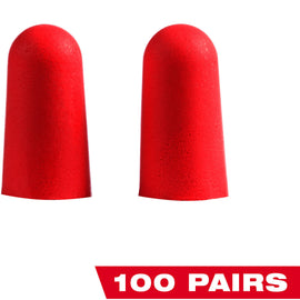 48-73-3005 Milwaukee Disposable Earplugs, 100 Pack