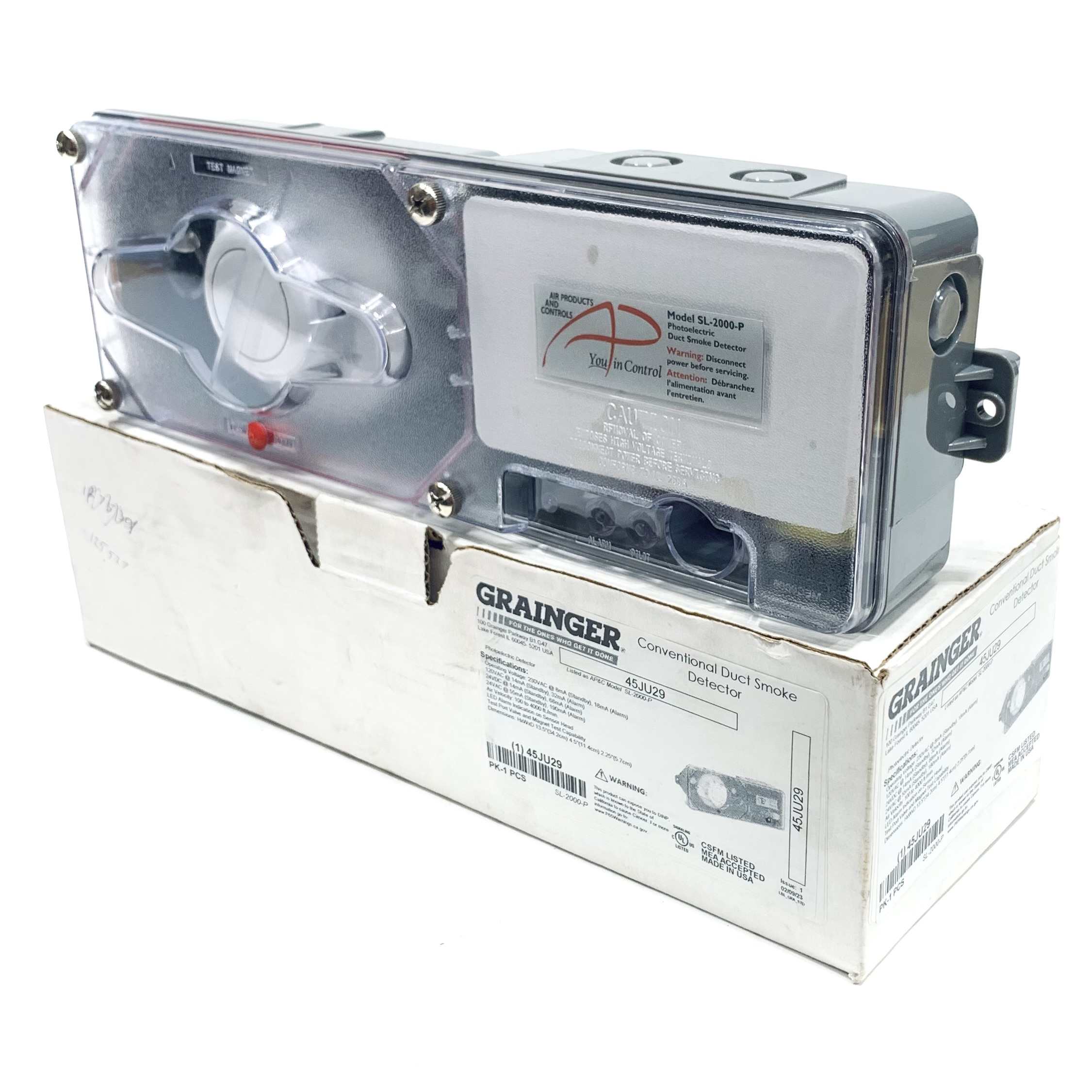 45JU29 Grainger Duct Smoke Detector