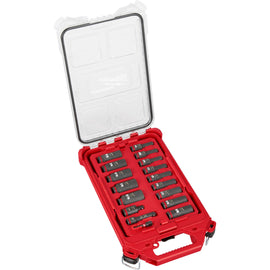 49-66-6800 Milwaukee SHOCKWAVE Impact Duty 17-Piece SAE PACKOUT Socket Set