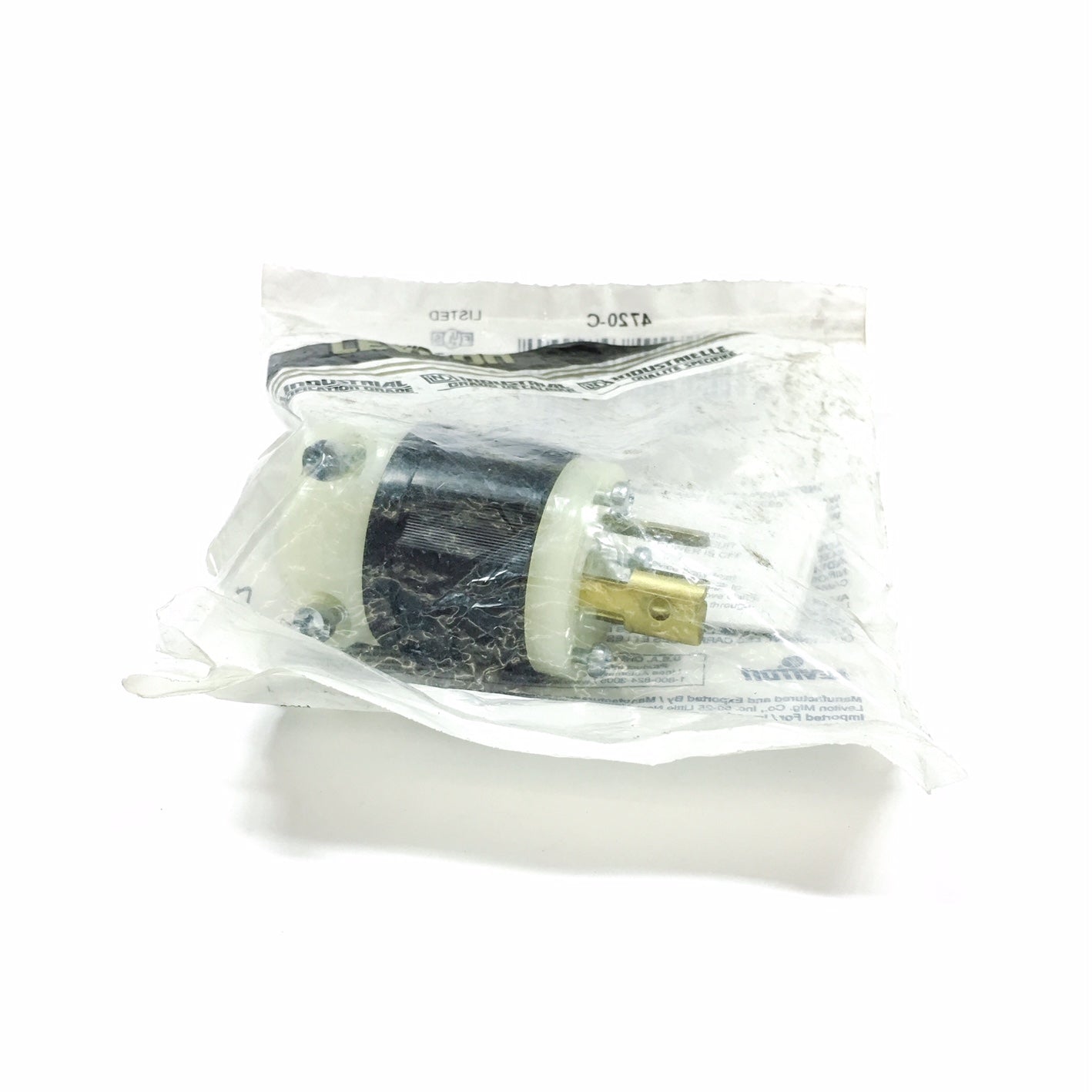 4720-C Leviton 2-Pole/3-Wire Locking Plug - 0