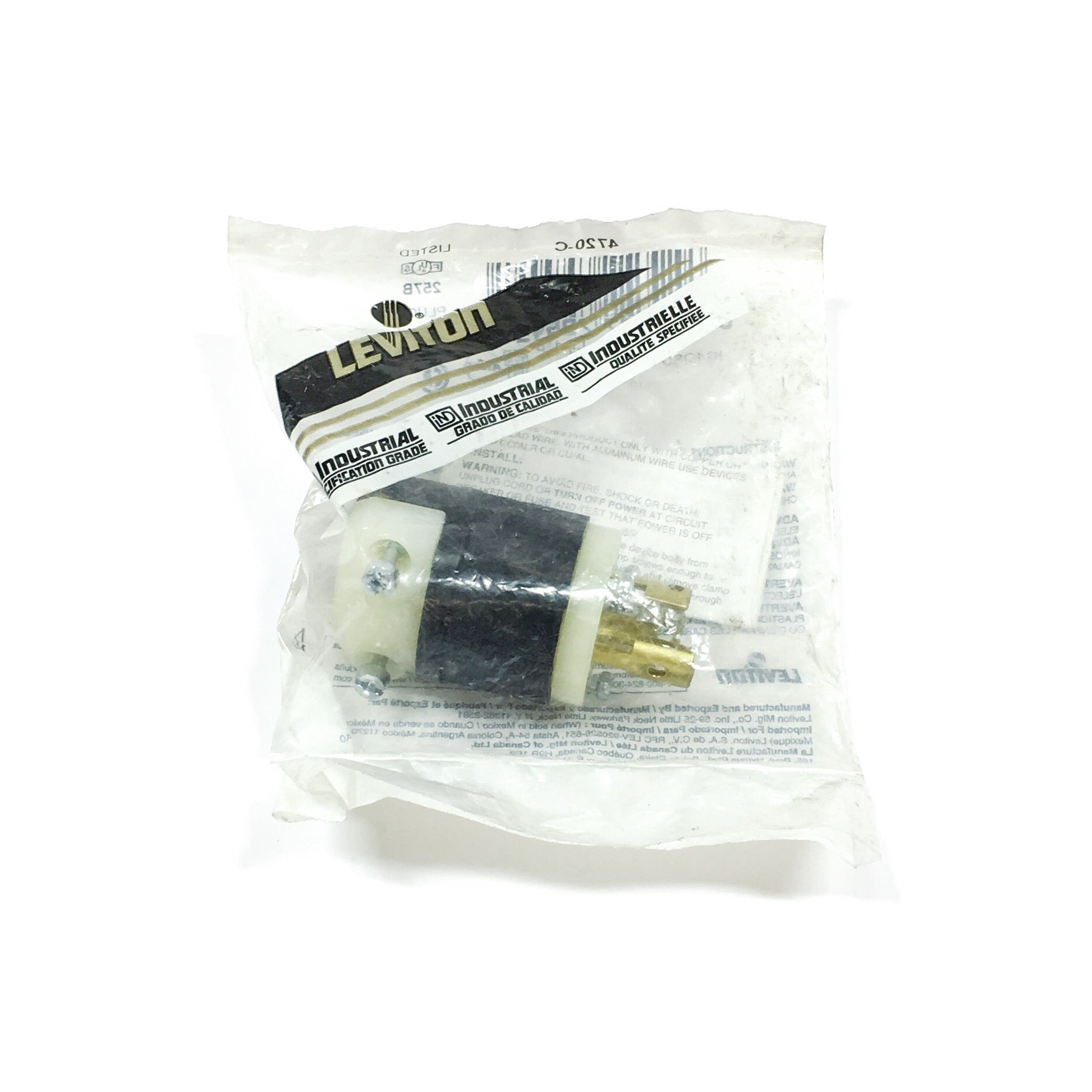 4720-C Leviton 2-Pole/3-Wire Locking Plug