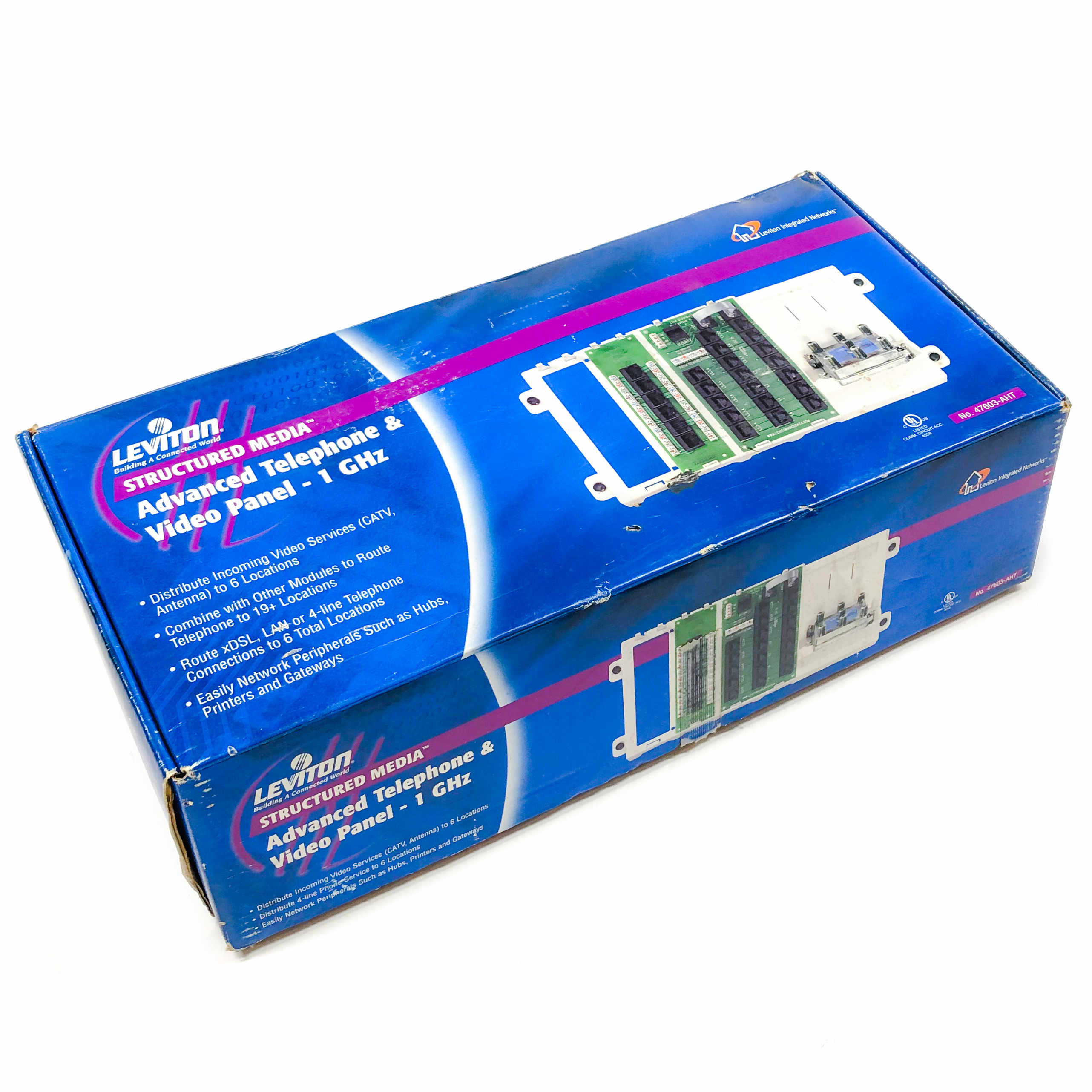 47603-AHT Leviton Advanced Telephone & Video Panel - 1Ghz