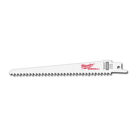 48-00-5015 6" 6 TPI Fleam Ground SAWZALL Blades